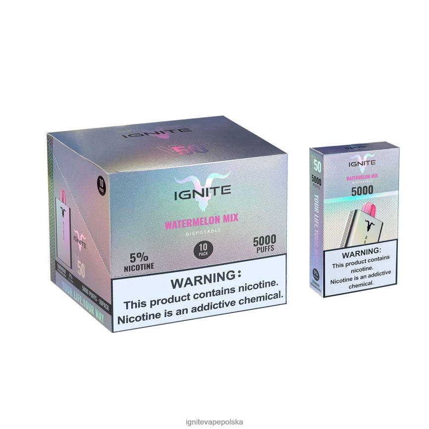 Ignite Polska | IGNITE V50 vape pen 10 szt mieszanka arbuza 0648NZ152